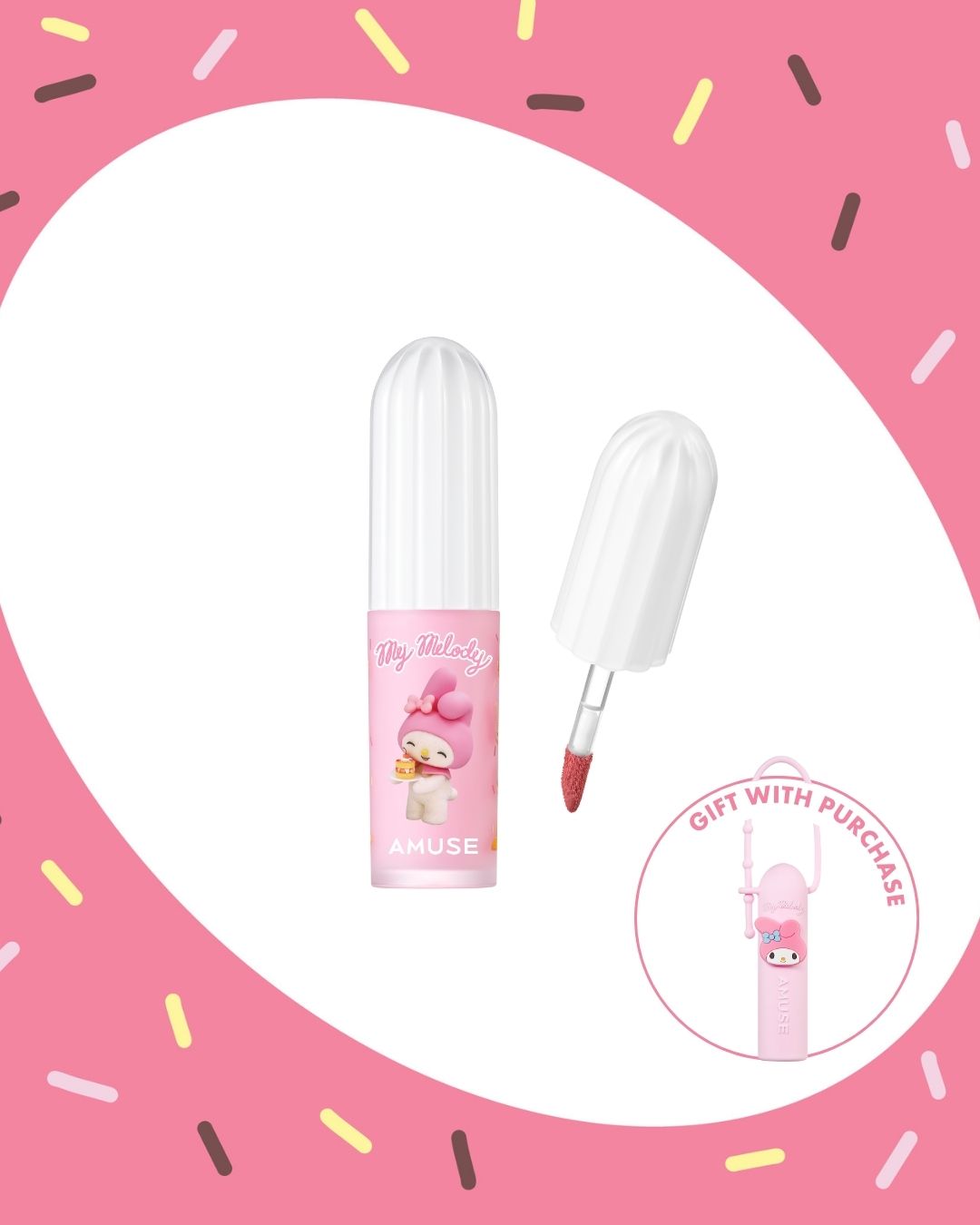 [PROMO] AMUSE My Melody & Kuromi Edition Powder Velvet Tint Set