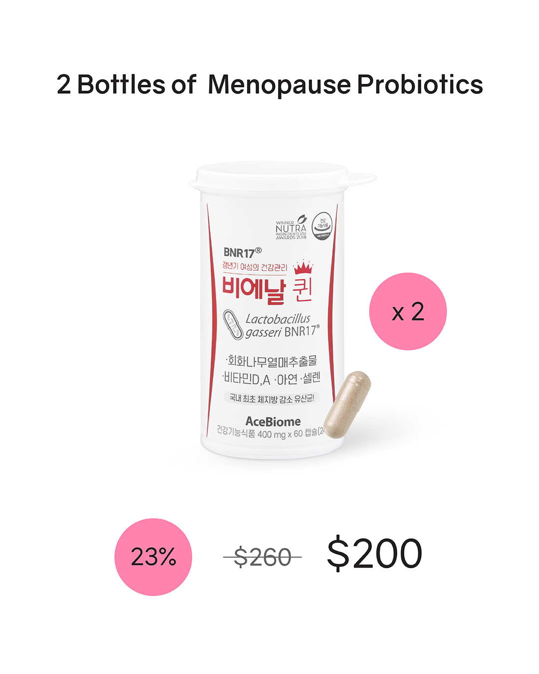 [PROMO] BNR Queen Probiotics for Menopausal Relief