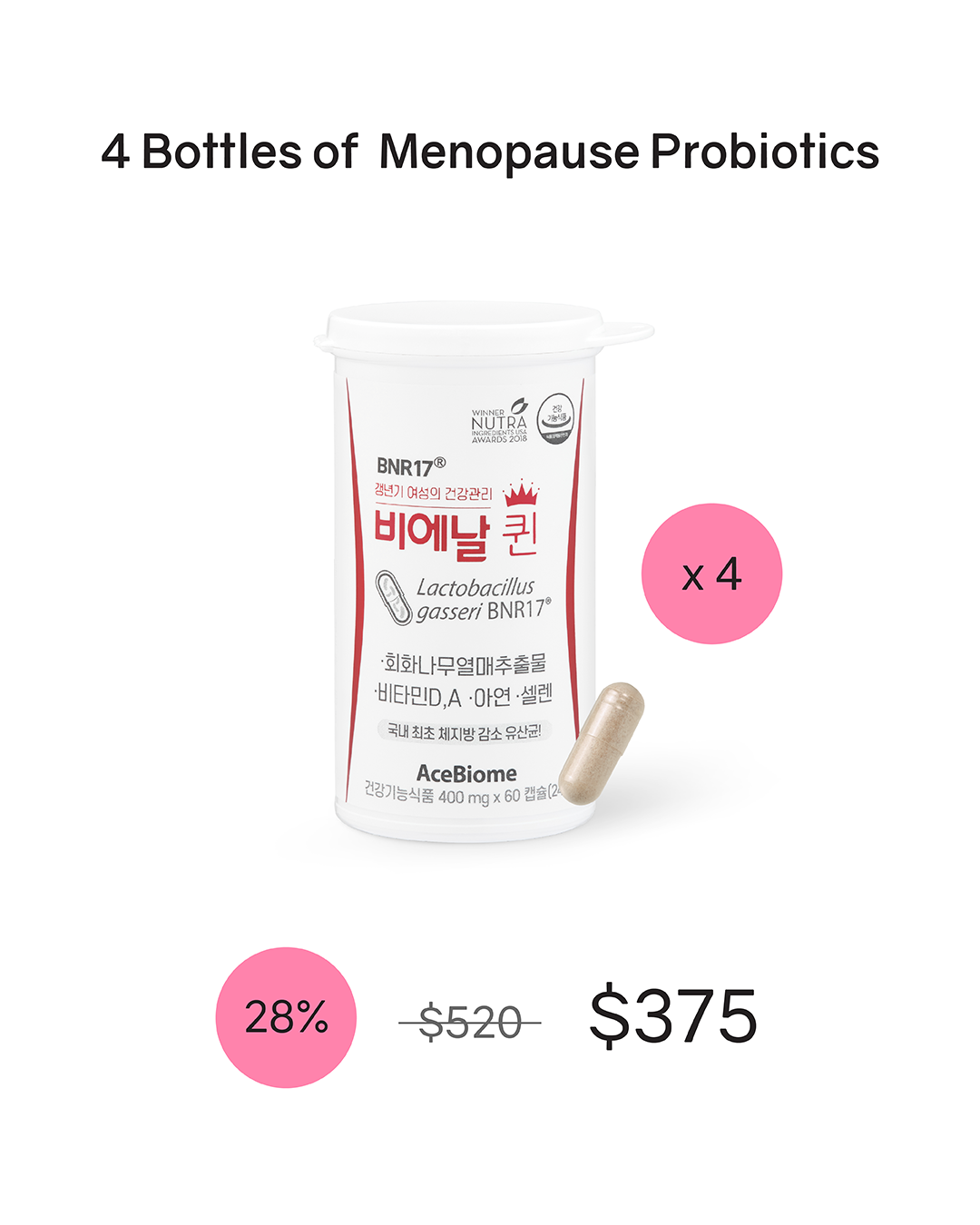 [PROMO] BNR Queen Probiotics for Menopausal Relief