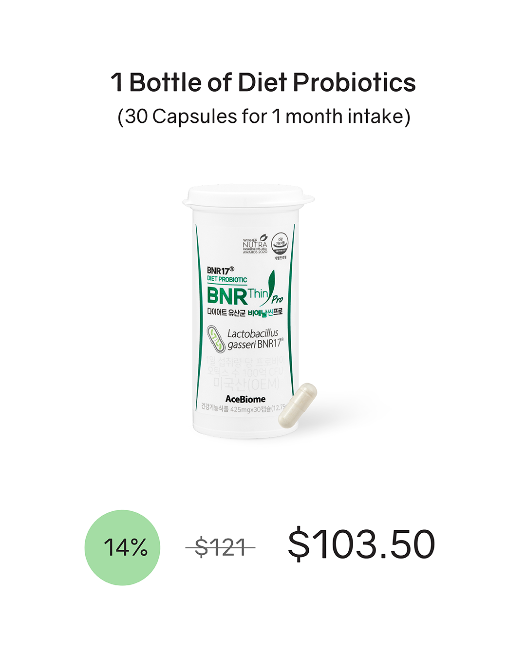 [PROMO] BNR17 Diet Probiotics BNRThin Pro
