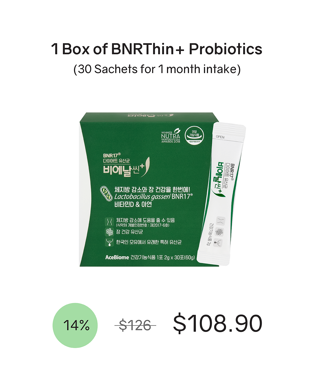 [PROMO] BNRThin+ Diet Probiotics (Chilled)
