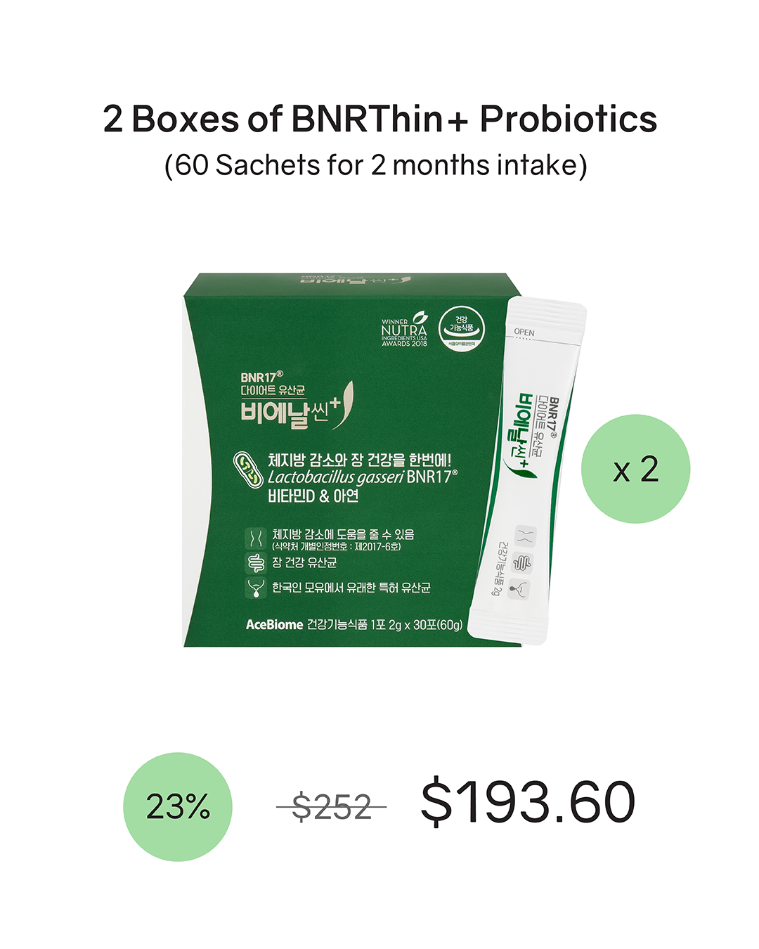 [PROMO] BNRThin+ Diet Probiotics (Chilled)