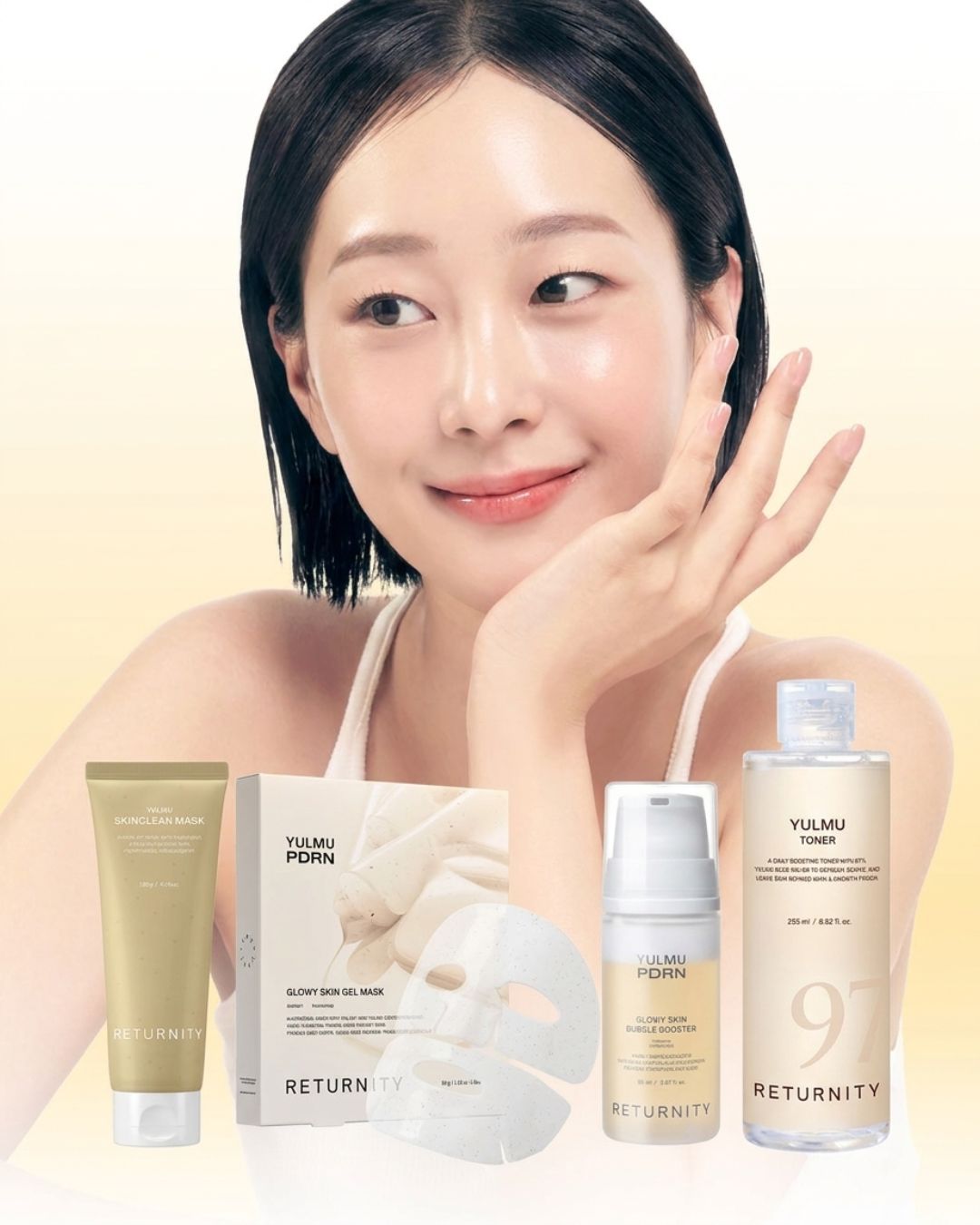 [Online Exclusive] Returnity Yulmu Line Bundle (Yulmu Skinclean Mask + Gel Mask (5EA) + Toner + Bubble Booster)