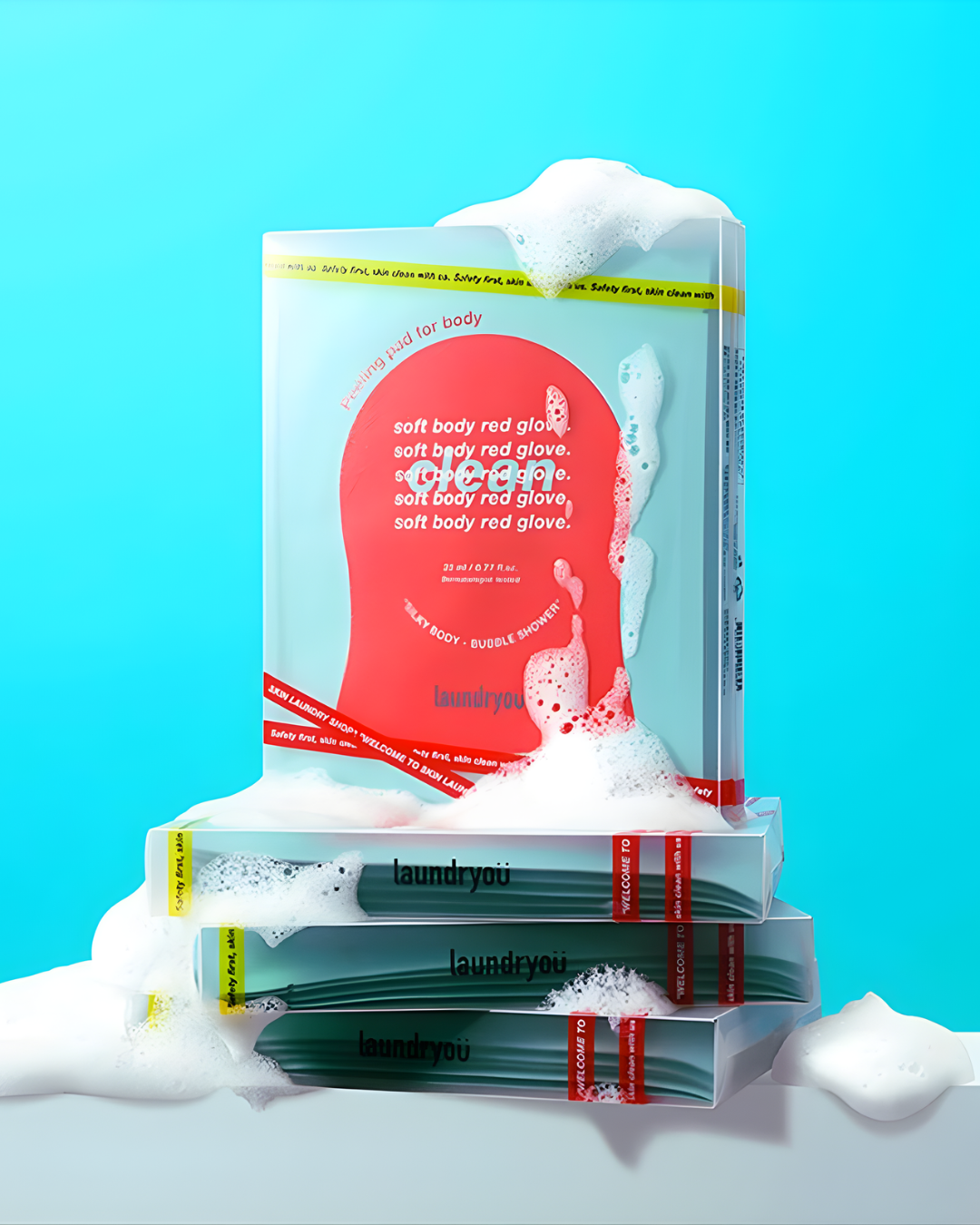 [PROMO] laundryou Soft Body Red Glove Clean (5EA)