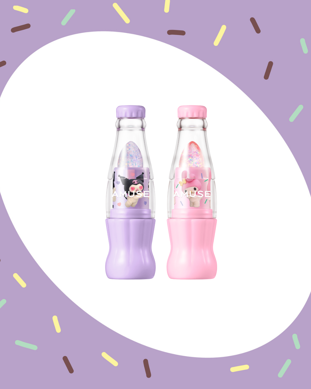 [PROMO] AMUSE My Melody & Kuromi Edition Sparkle Soda Lip Balm