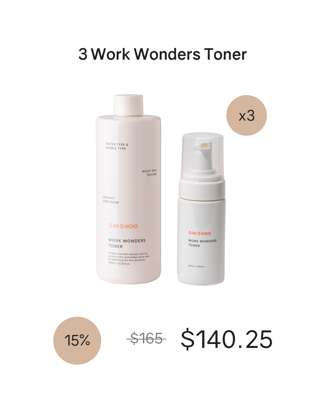 [Online Exclusive] OHIOHOO Work Wonders Toner