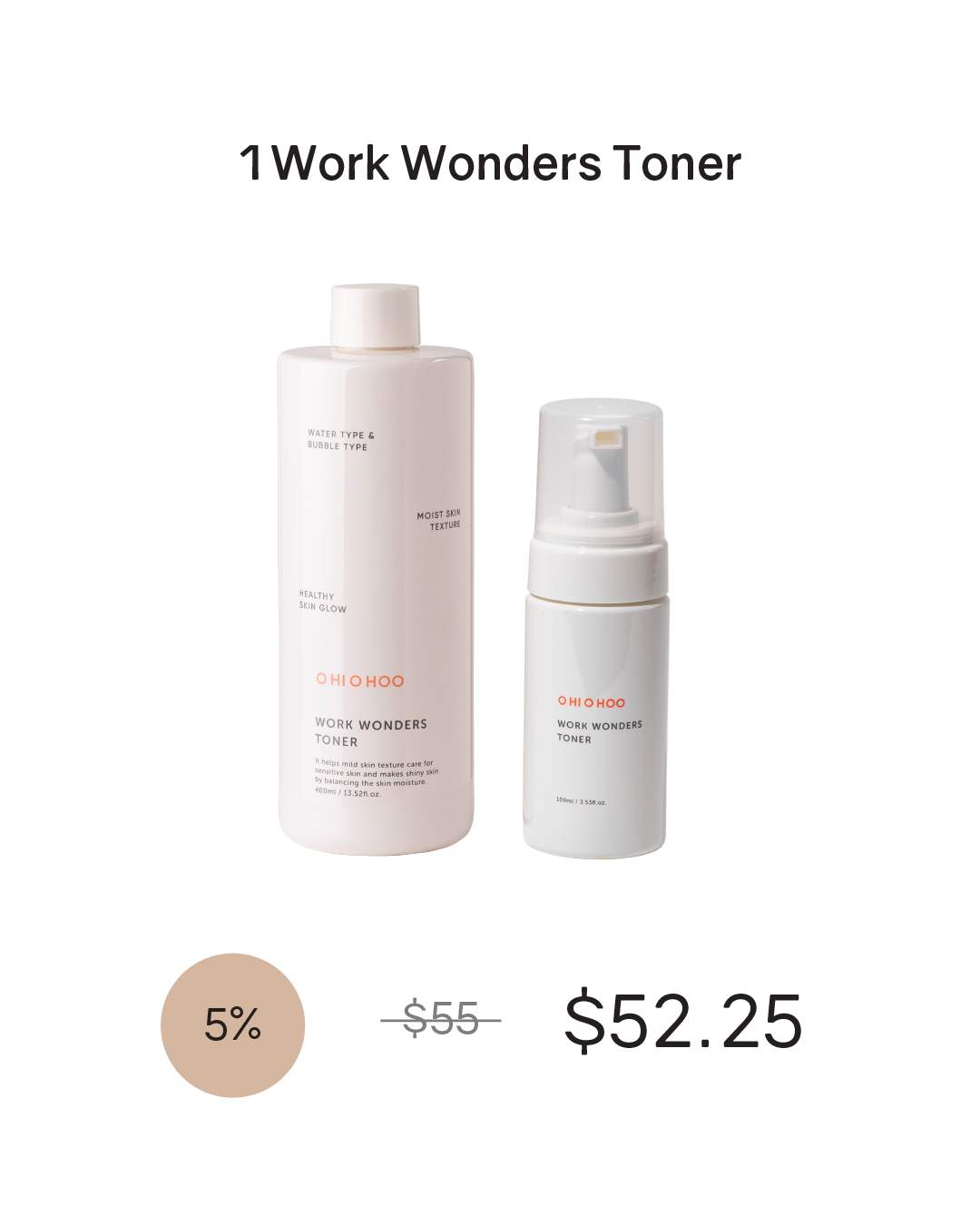 [Online Exclusive] OHIOHOO Work Wonders Toner
