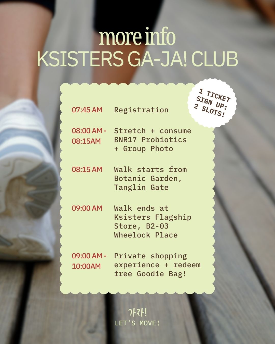 [SIGN UP] Ksisters GA-JA! CLUB (Community Walk)