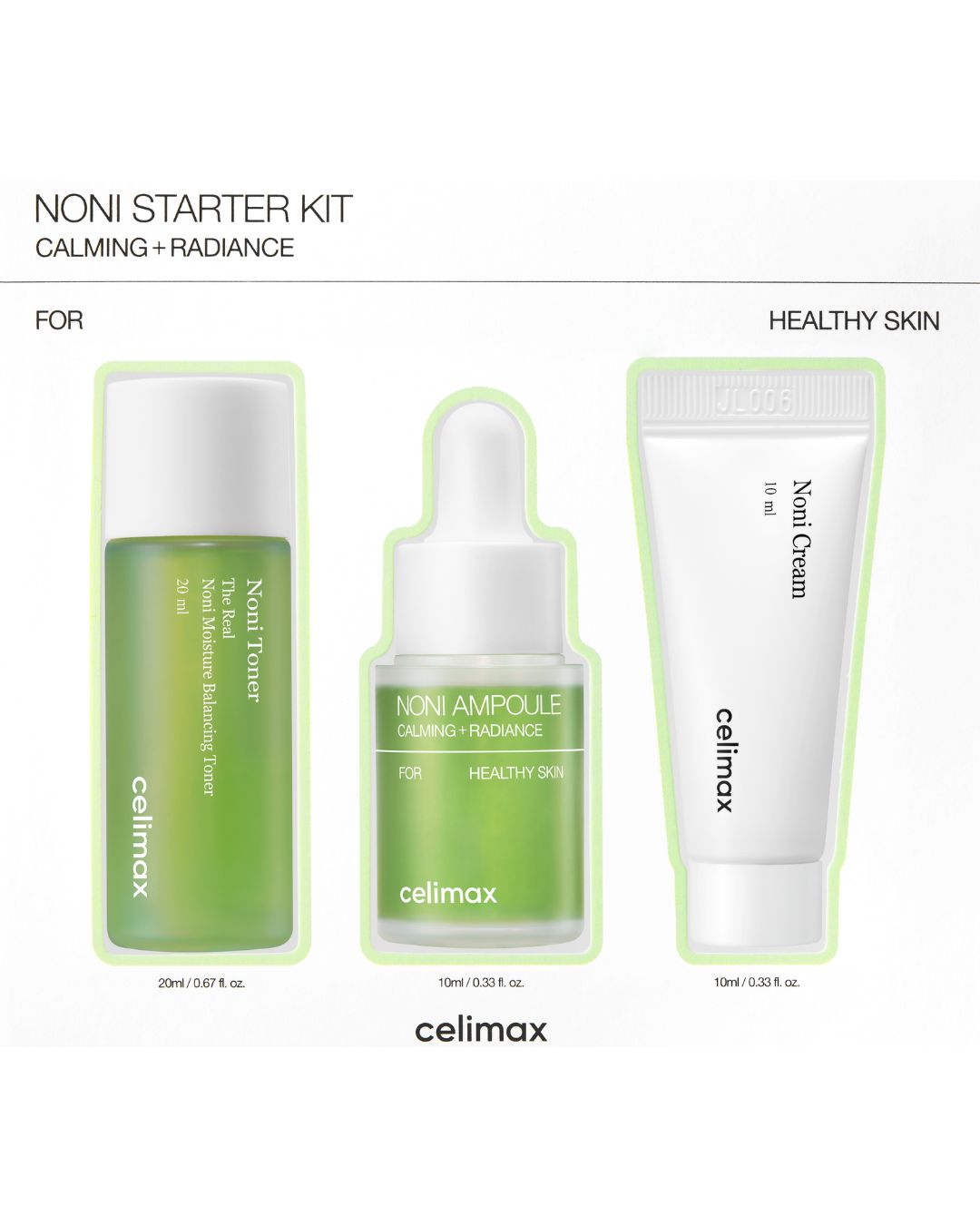[PROMO] Celimax The Real Noni Starter Kit - Miniature Set (Toner + Ampoule + Cream)