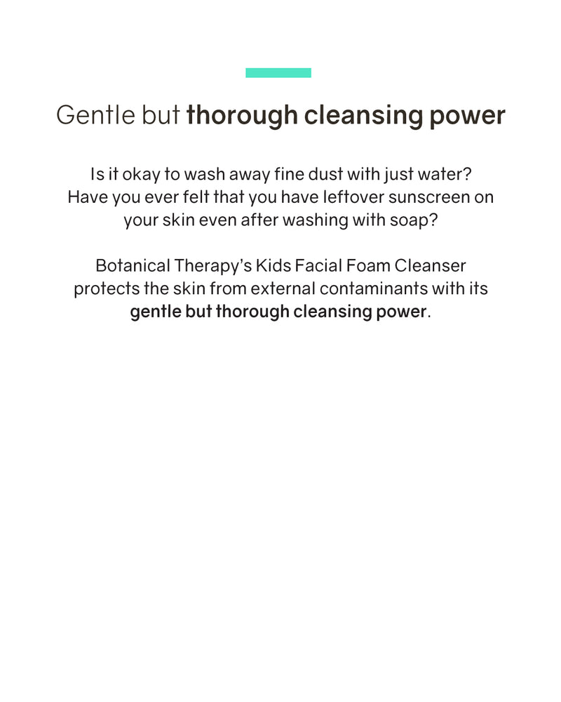 Botanical Therapy Kids Facial Foam Cleanser