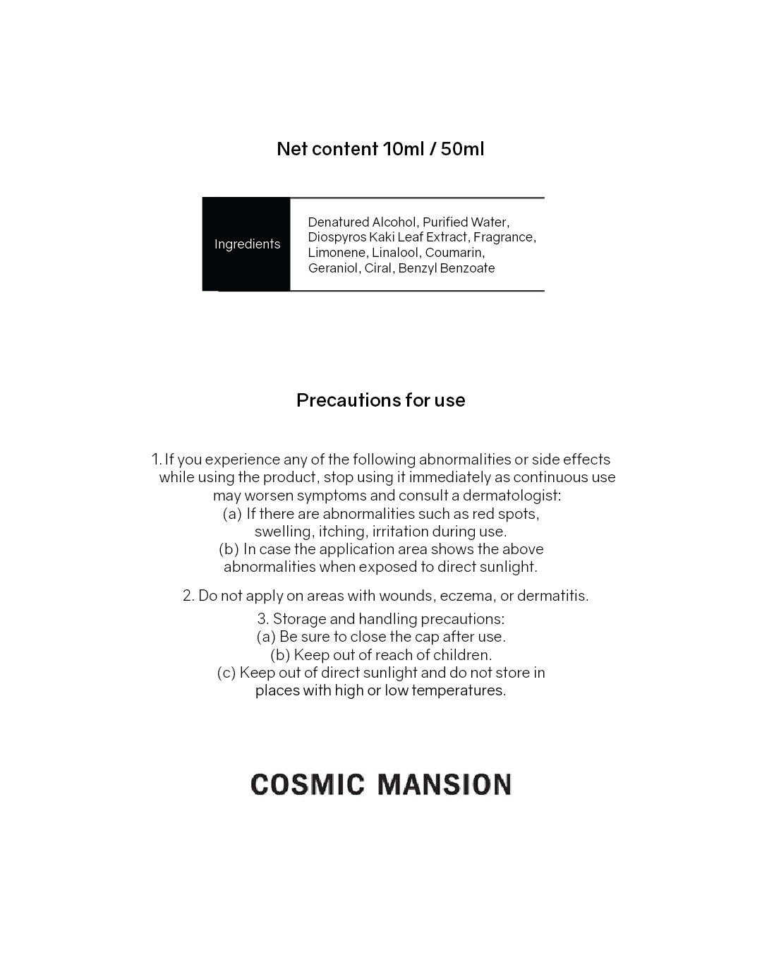 [PROMO] Cosmic Mansion Edition Perfume (10ml/ 50ml)