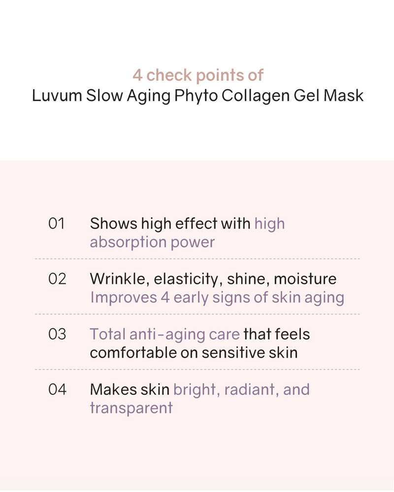 Luvum Slow Aging Phyto Collagen Gel Mask